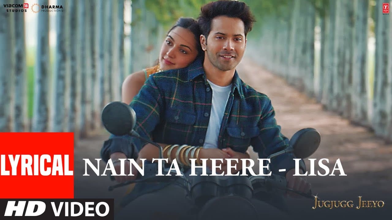 Lyrical: Nain Ta Heere By Lisa - JugJugg Jeeyo | Varun, Kiara |Vishal S | Guru R, Lisa M | Bhushan K