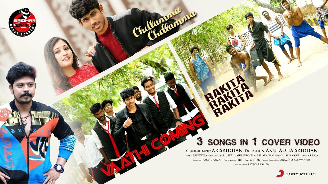Vaathi Coming x Rakita Rakita x Chellamma DanceMashup | Sridhar Master | Anirudh | SanthoshNarayanan