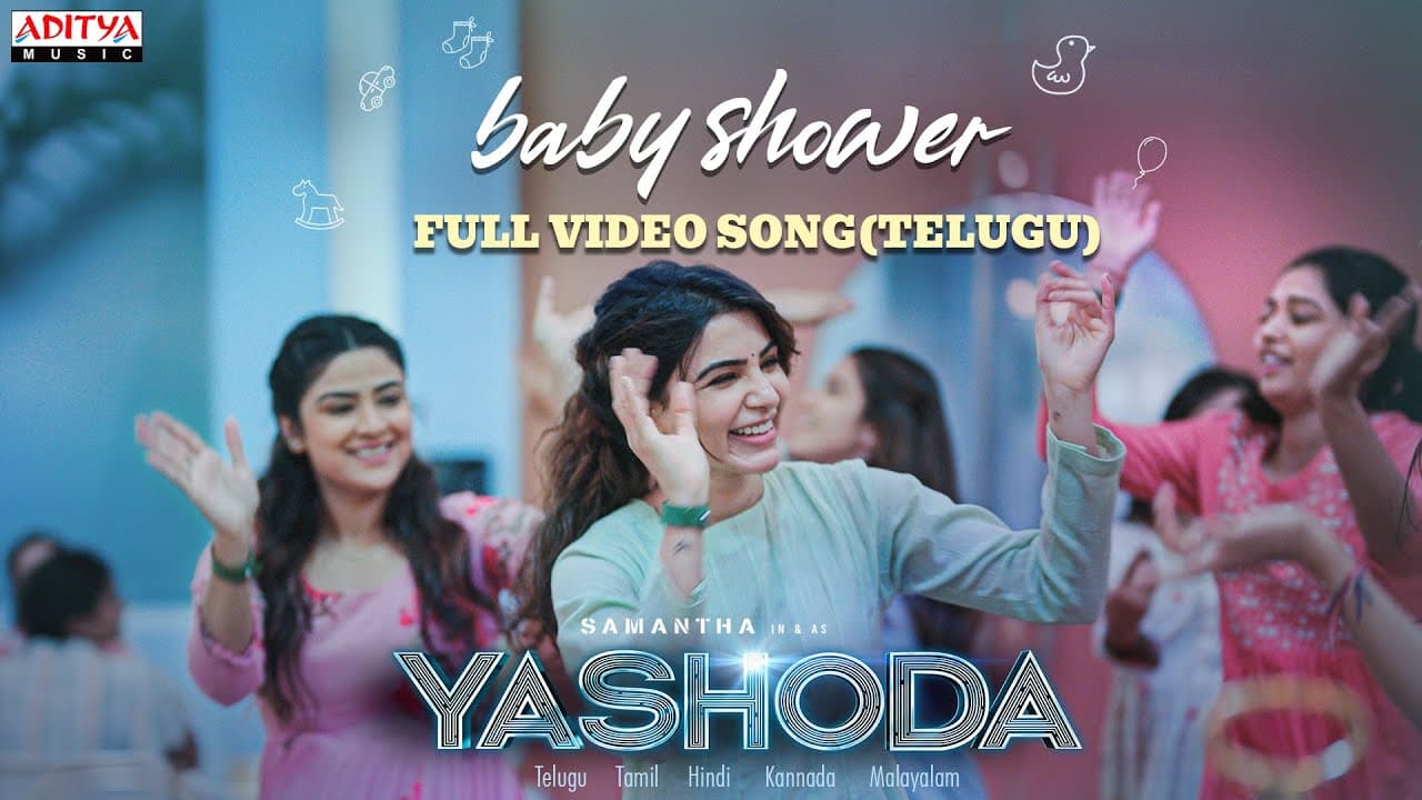 Baby Shower (Telugu) Full Video Song | Yashoda Songs | Samantha | Manisharma | Hari - Harish