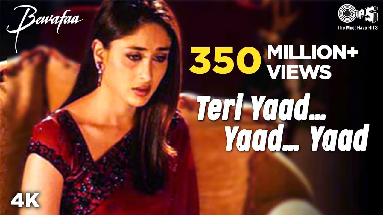 Teri Yaad Yaad Yaad | Bewafaa | Anil Kapoor | Kareena Kapoor | Ghulam Ali | Nadeem Shravan