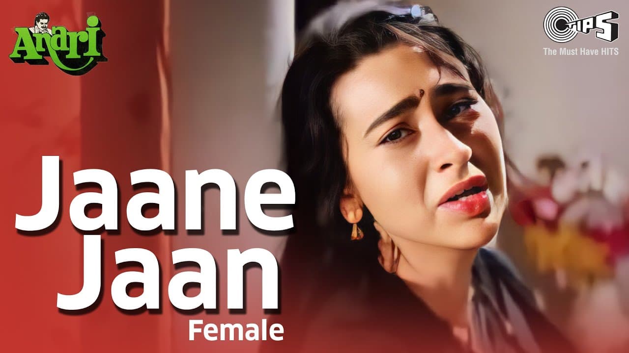 Jaane Jaan Jaane Jaan (Female) | Anari | Karisma Kapoor | Sadhana Sargam | 90's Hits | Sad Song