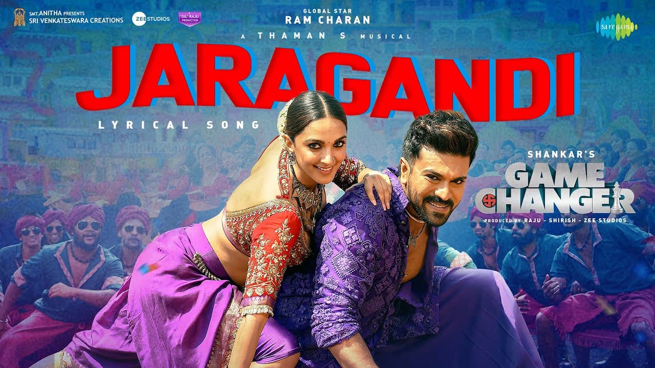 Jaragandi -Lyrical (Hindi) | Game Changer | Ram Charan | Kiara Advani | Daler M | Shankar | Thaman S