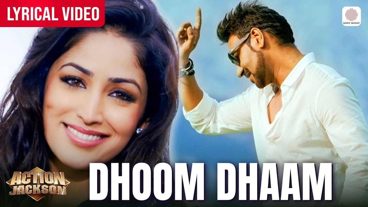 Dhoom Dhaam - Lyrical Video | Ajay Devgn, Yami Gautam | Ankit Tiwari, Palak Muchhal | Action Jackson
