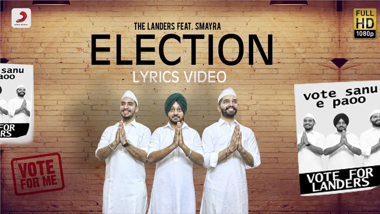 Landers - Election feat. Smayra & Mr. V Grooves | Lyrics Video | Latest Punjabi Song 2016