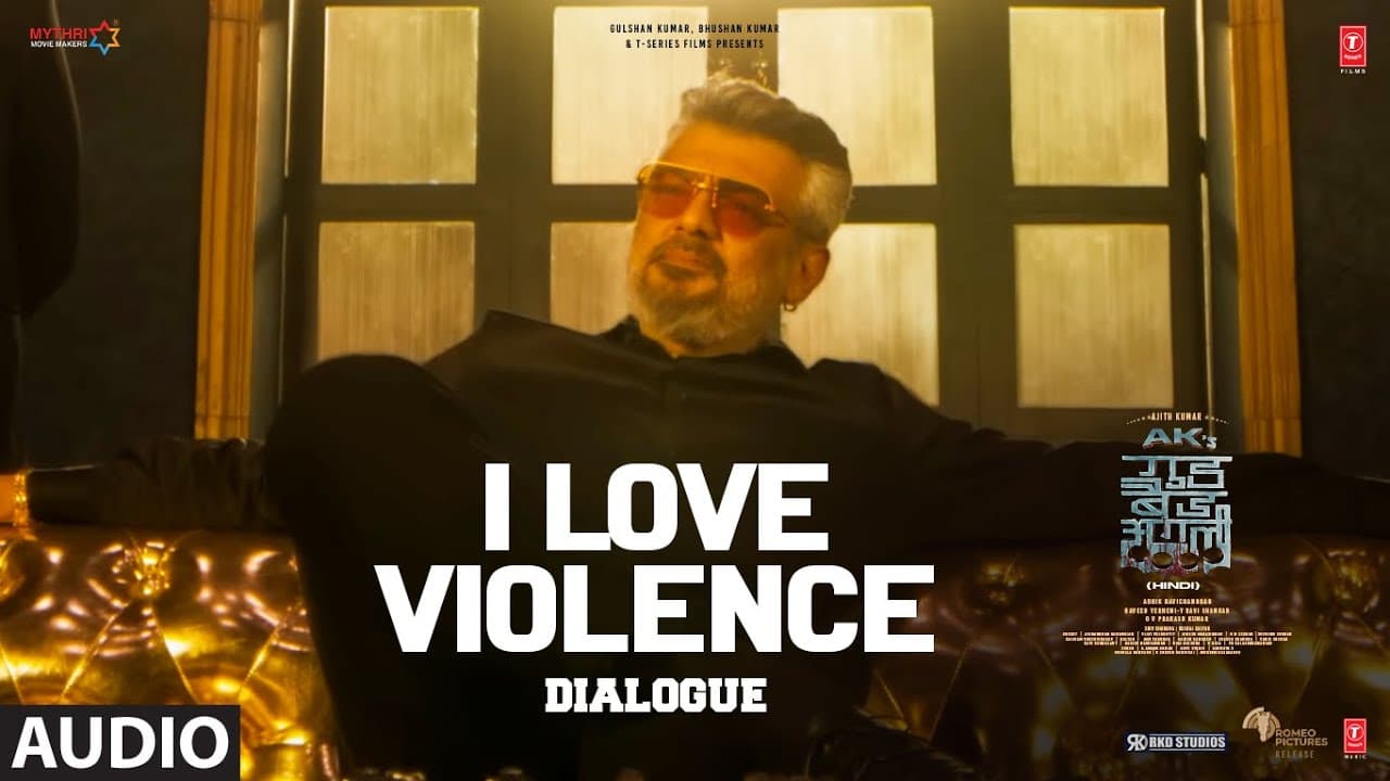 "I Love Violence" | Ajith Kumar | Trisha Krishnan | Adhik Ravichandran | Good Bad Ugly Dialogue