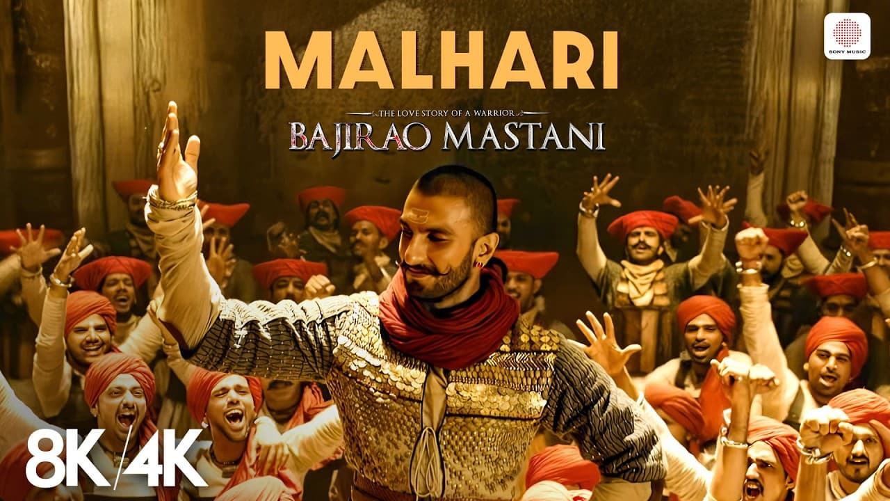Malhari - 8K/4K Music Video | Ranveer Singh | Vishal Dadlani | Bajirao Mastani
