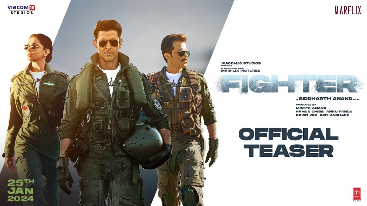 FIGHTER (Teaser): Hrithik Roshan | Deepika Padukone | Anil Kapoor | Siddharth Anand | 25th Jan 2024