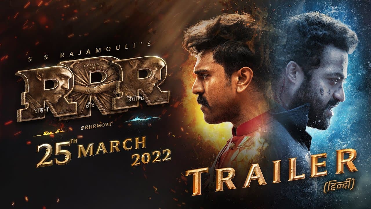 RRR Official Trailer (Hindi) India’s Biggest Action Drama | NTR,RamCharan,AjayD,AliaB | SS Rajamouli