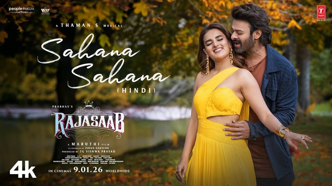 Sahana Sahana Song (Hindi) - The RajaSaab | Prabhas | Nidhhi | Maruthi | Thaman | Vishal M | Kumaar