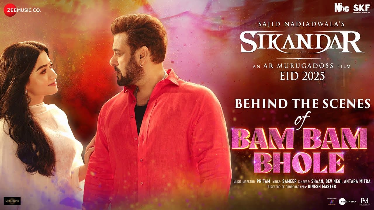 Bam Bam Bhole - Making | Sikandar | Salman Khan, Rashmika M, Sharman J, Kajal A | Pritam, Shaan, Dev