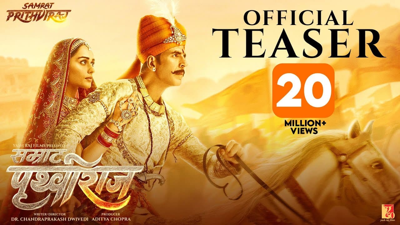 Samrat Prithviraj | Official Teaser | Akshay Kumar, Sanjay Dutt, Sonu Sood, Manushi