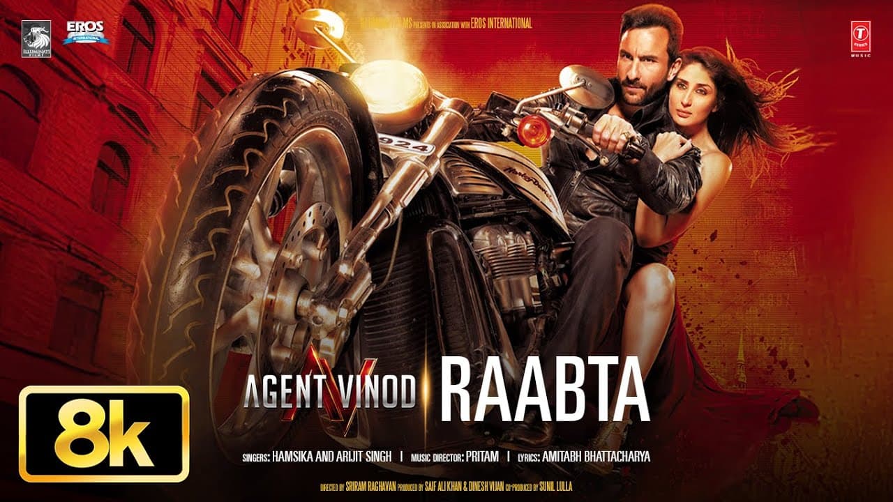 Raabta 8K Video Song | Arijit Singh | Saif Ali Khan | Kareena Kapoor Khan | Pritam | Agent Vinod