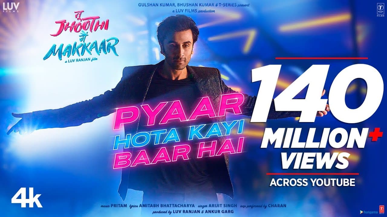 Pyaar Hota Kayi Baar Hai (Song) Tu Jhoothi Main Makkaar | Ranbir, Shraddha | Pritam, Arijit, Amitabh