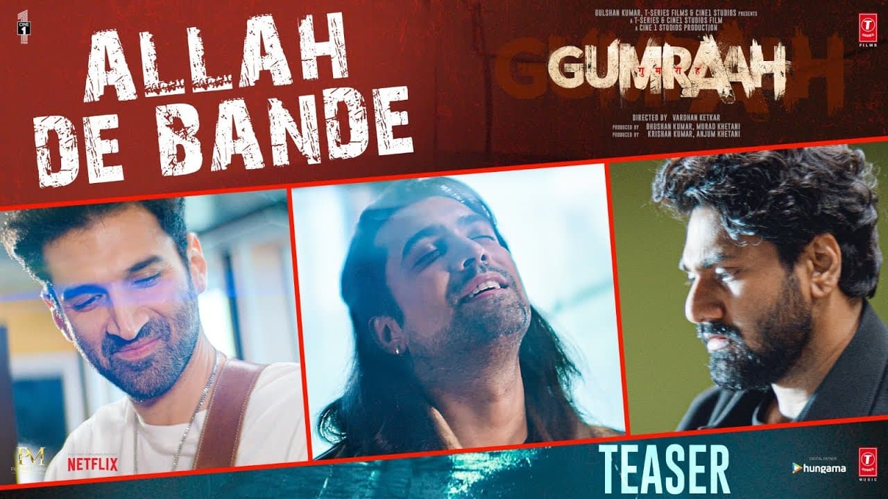 Allah De Bande (Teaser) Gumraah | Aditya RK, Mrunal, Vedika | Jubin Nautiyal, Mithoon, Aman Trikha