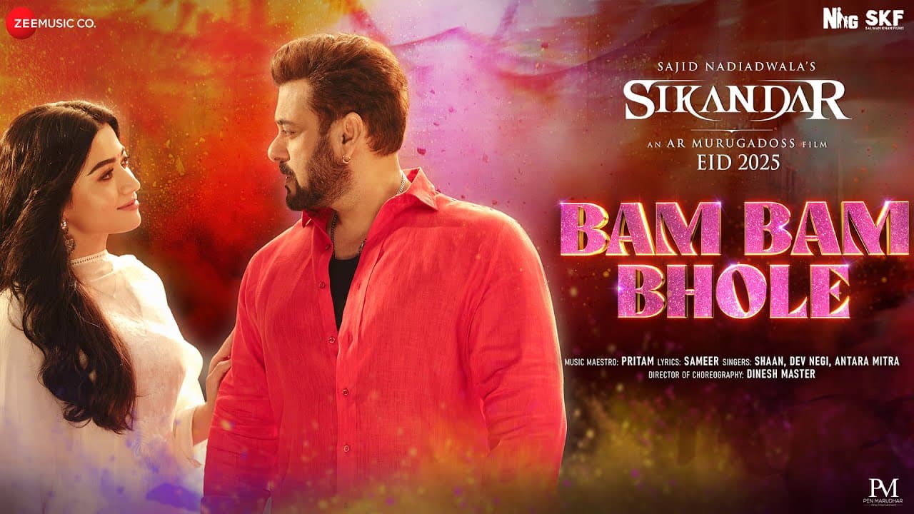 Bam Bam Bhole | Sikandar | Salman Khan & Rashmika Mandanna | Pritam | Shaan & Dev Negi