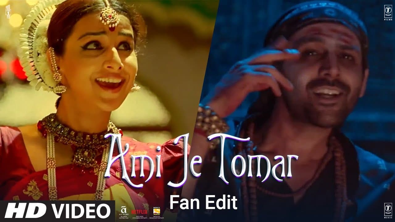 Ami Je Tomar (Fan Edit) - Arijit Singh, Shreya Ghoshal || Bhool Bhulaiyaa 1-2 || Kartik A, Vidya B