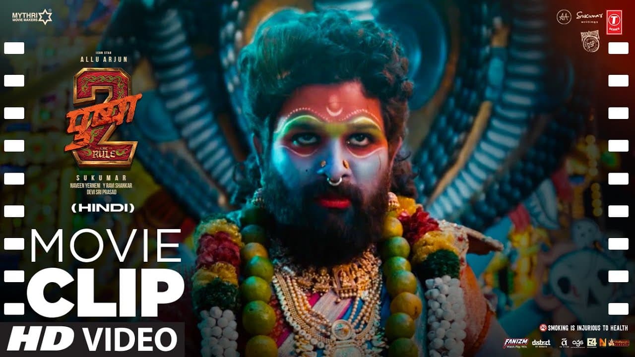 PUSHPA 2: "Pushpa Jathara Fight Scene With Goons🔥🔱 - MahaKaali" | Allu Arjun | Movie Dialogue Clip
