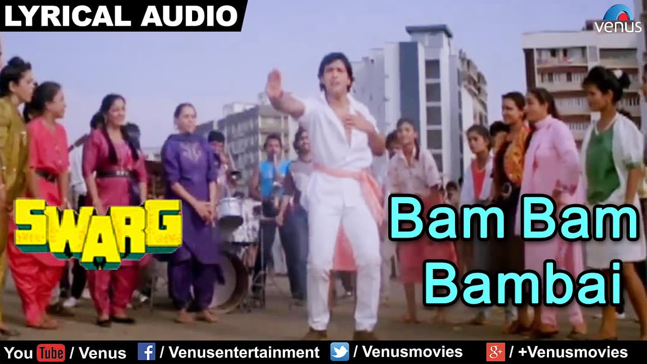 Bam Bam Bambai Full Song with Lyrics | Swarg | Govinda, Juhi Chawla