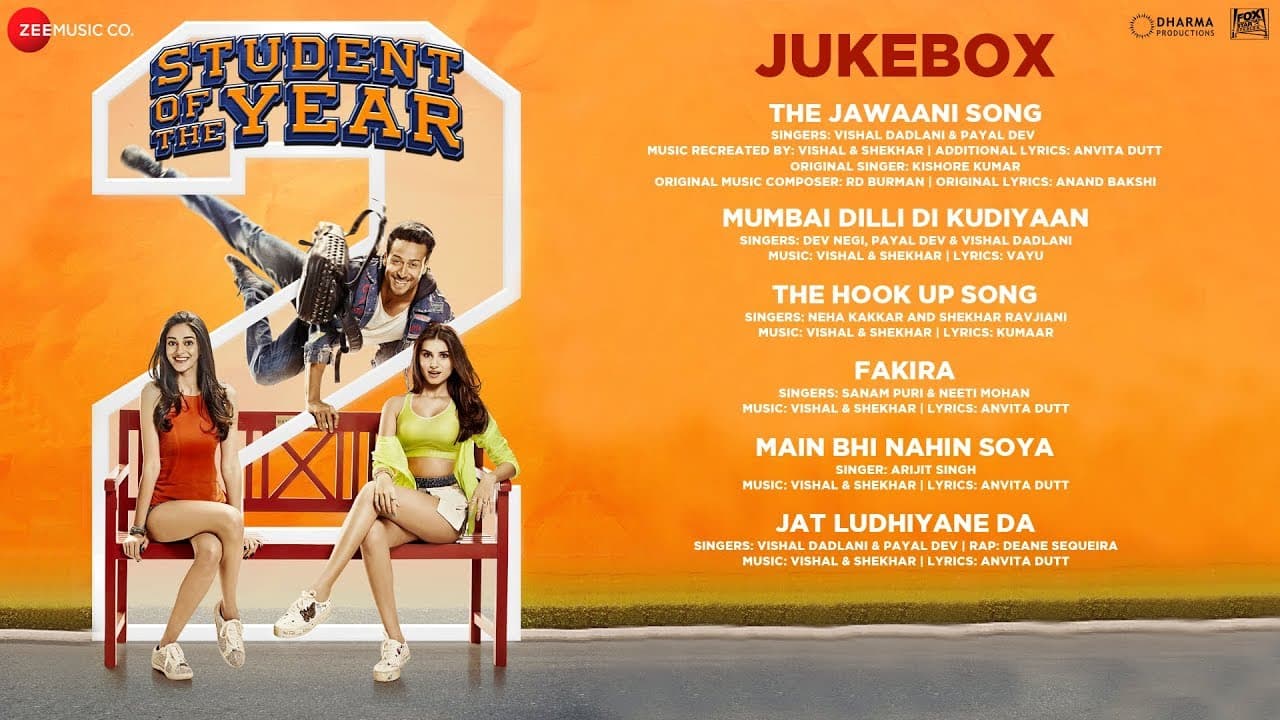 Student Of The Year 2 - Full Movie Audio Jukebox |  Tiger Shroff | Tara | Ananya | Vishal & Shekhar