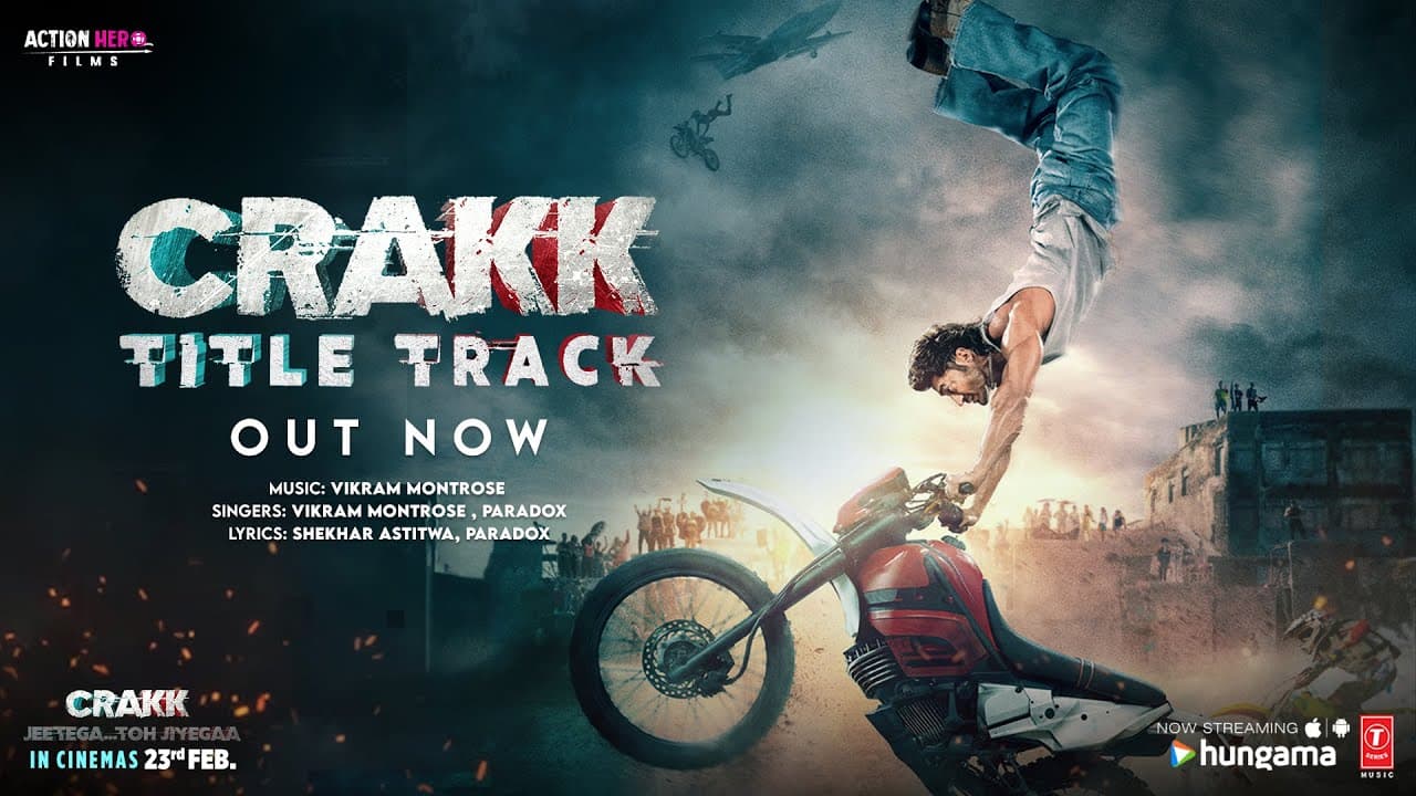 CRAKK (Title Track) (Song): Jeetegaa Toh Jiyegaa | Vidyut Jammwal | Vikram Montrose,Paradox,Aditya D