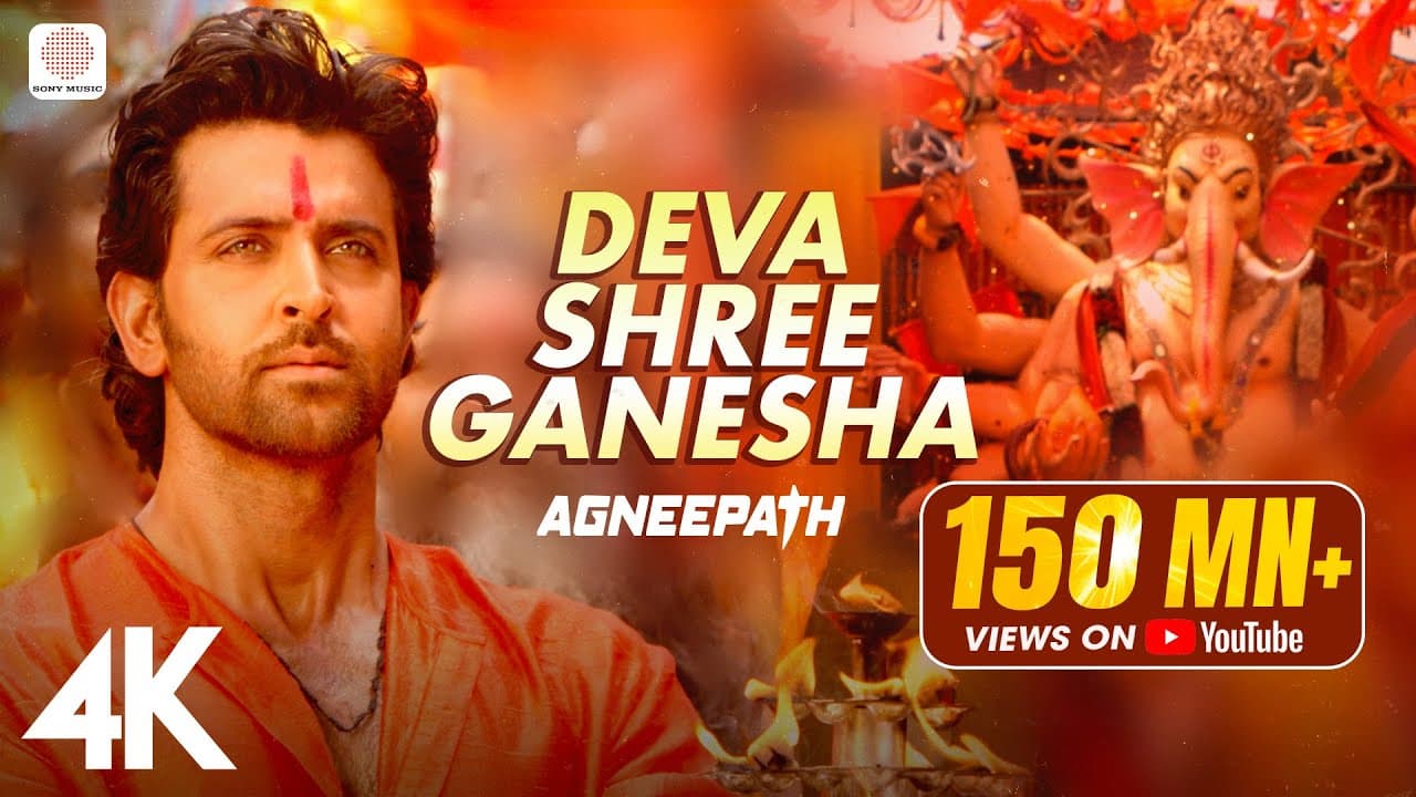 Deva Shree Ganesha- Official 4K Video | Agneepath | Priyanka Chopra | Hrithik Roshan | Ganpati Song