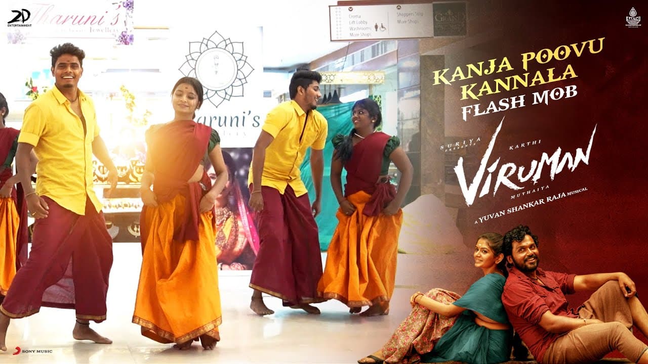 Viruman - Kanja Poovu Kannala Flash Mob | Karthi, Aditi Shankar | Yuvan Shankar Raja