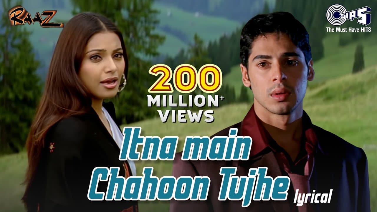 Itna Main Chahoon Tujhe Koi Kisi Ko Na Chahe - Lyrical | Raaz | Udit Narayan, AlkaYagnik | Love Song