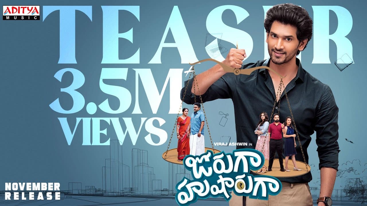 Jorugaa Husharugaa | Official Teaser | Viraj Ashwin | Pujita Ponnada | Anu Prasad | Praneeth Muzic