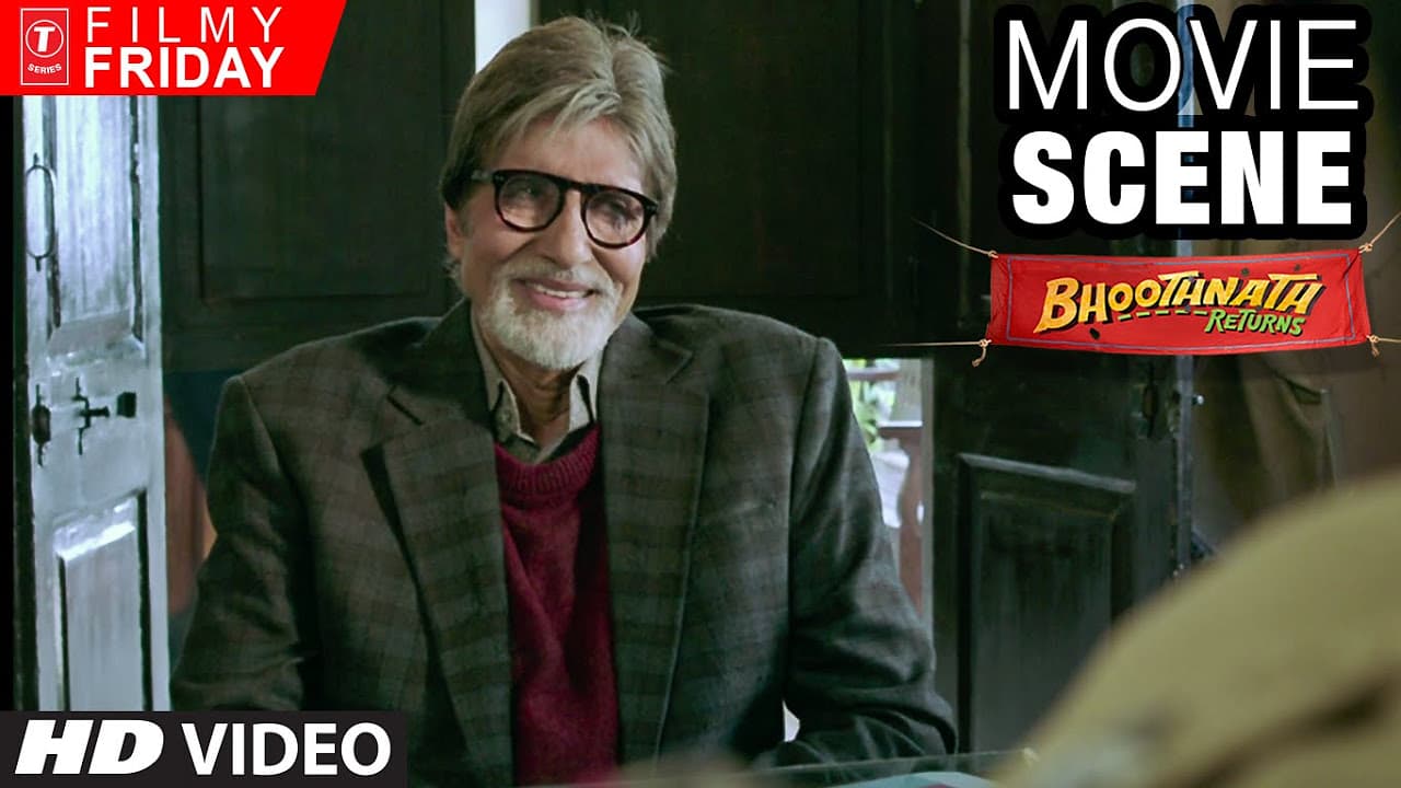Amitabh Bachchan's Creative English Question | Bhootnath Returns Movie Scene | T-Series Filmy Friday