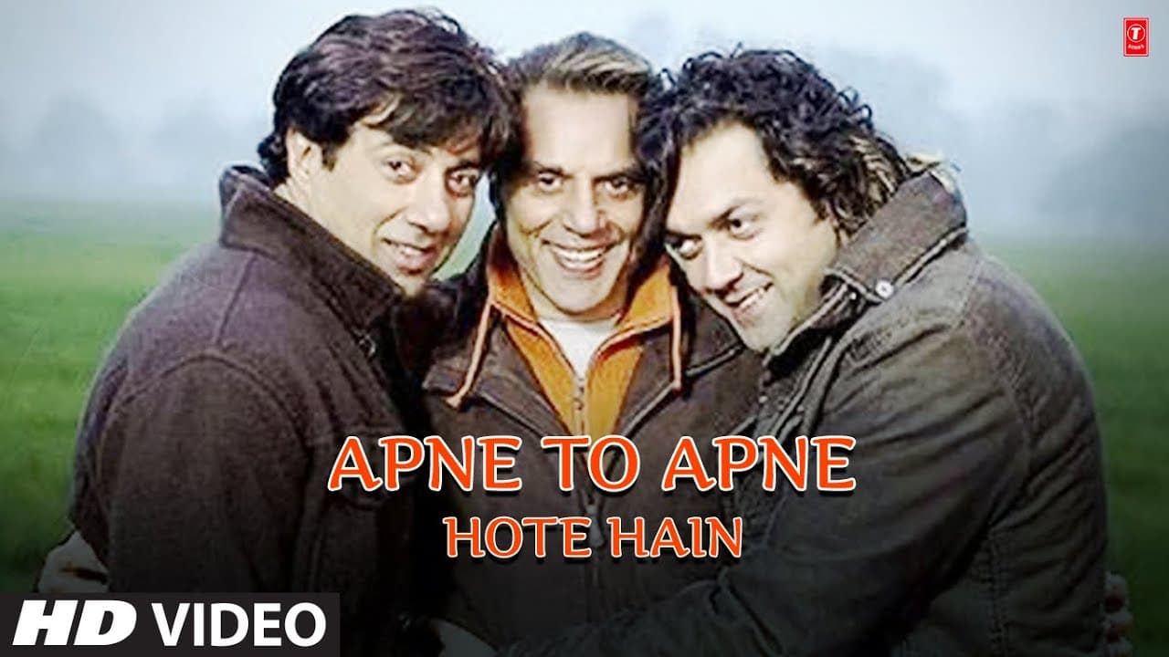 Apne To Apne Hote Hain Full Song | Bobby Deol, Sunny Deol, Dharmendra | Sonu Nigam,Himesh Reshammiya