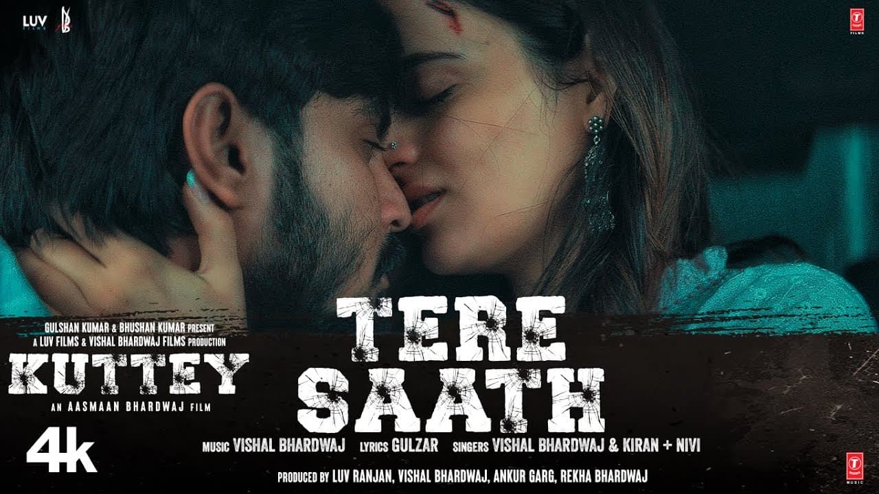 Tere Saath Song: Kuttey | Arjun, Tabu, Konkona, Radhika, Shardul | Vishal B, Gulzar, Kiran + Nivi