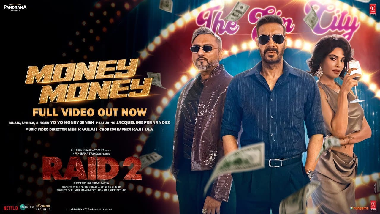 MONEY MONEY (Full Video): Yo Yo Honey Singh, Ajay Devgn, Jacqueline F, Riteish D | Bhushan K |RAID 2