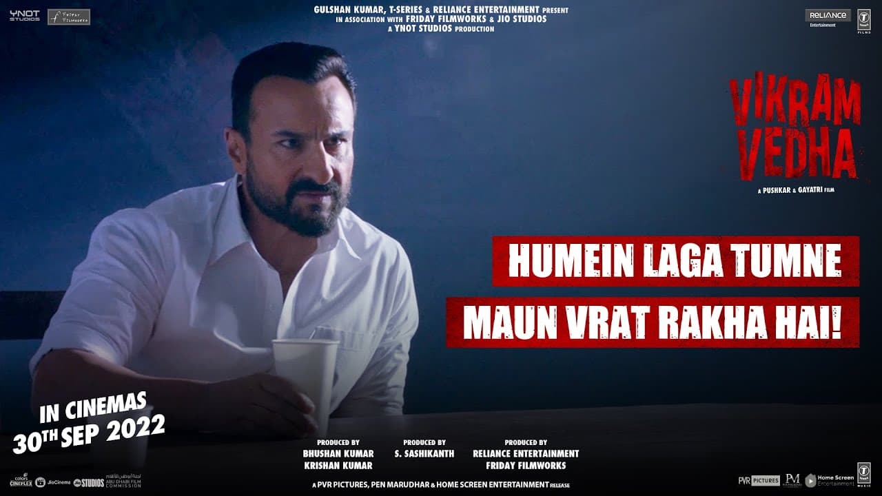 Vikram Vedha - 7 Days To Go | Hrithik Roshan, Saif Ali Khan | Releasing In Cinemas On 30th September