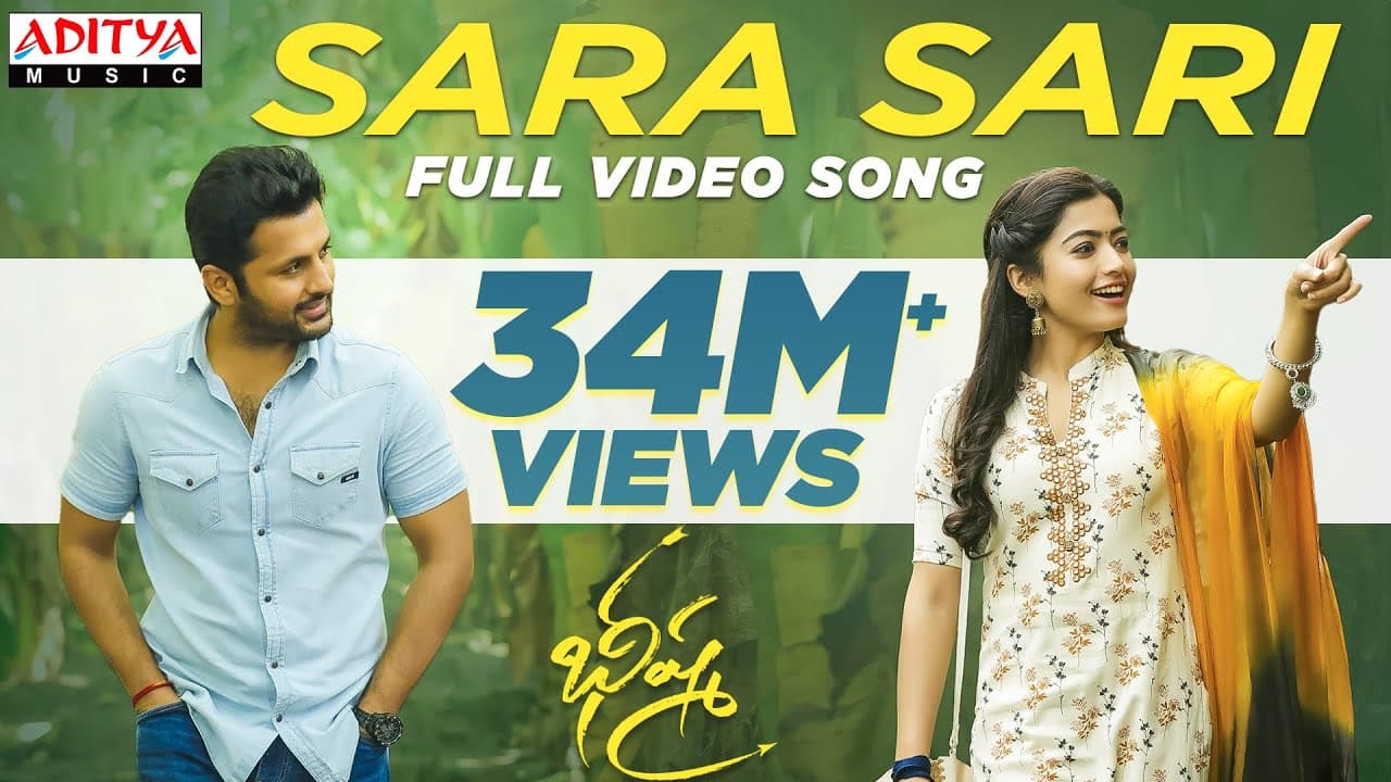 Sara Sari Full Video Song | Bheeshma Video Songs | Nithiin, Rashmika | Mahati Swara Sagar