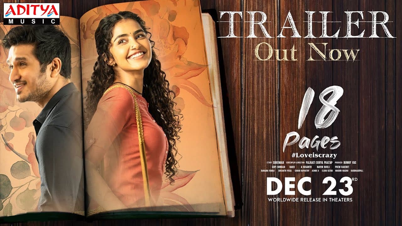 18 Pages Theatrical Trailer | Nikhil, Anupama | Sukumar | Surya Pratap | Gopi Sundar | Bunny Vas
