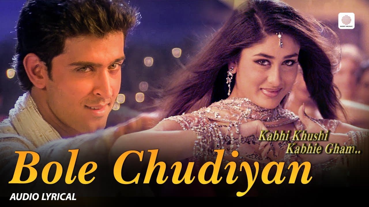 Bole Chudiyan (Lyrical Audio) | Shahrukh, Kajol, Kareena, Hrithik | K3G | Bollywood Wedding Songs
