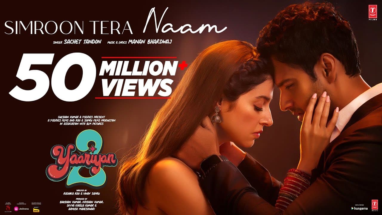 SIMROON TERA NAAM: Yaariyan 2 | Divya Khosla K, Yash |Manan, Sachet| Radhika R, Vinay S | Bhushan K