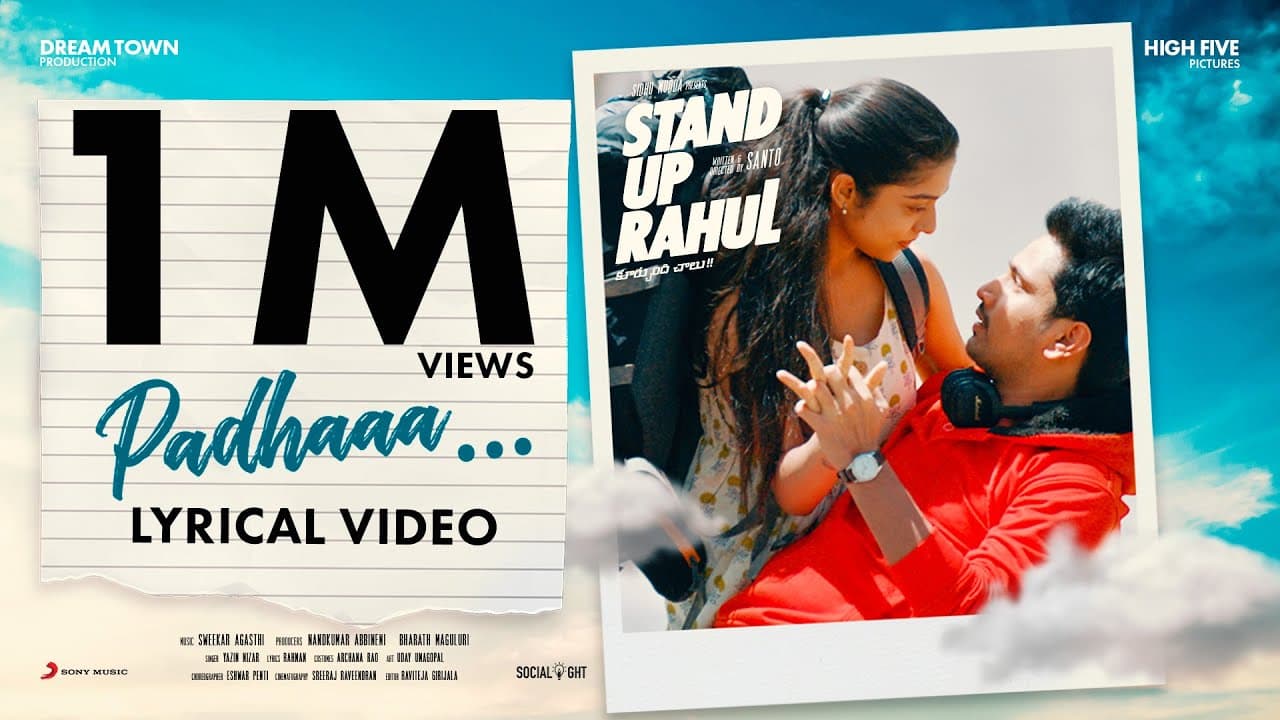 Stand Up Rahul - Padhaaa Lyric | Raj Tarun, Varsha Bollamma | Santo | Sweekar Agasthi