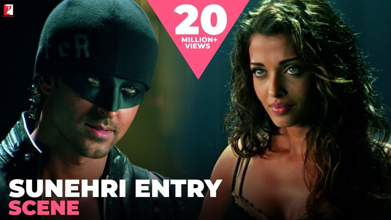 Scene | Sunehri Entry | Dhoom:2 | Hrithik Roshan | Aishwarya Rai