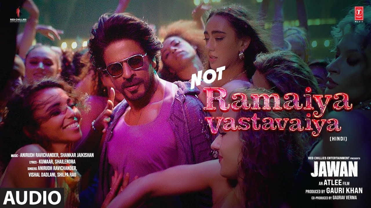 NOT RAMAIYA VASTAVAIYA (Audio) | Shah Rukh Khan | Atlee | Anirudh | Nayanthara | Vishal D | Shilpa R