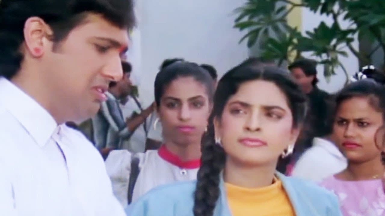 Govinda goes to book movie tickets for Juhi Chawla - Swarg, Comedy Scene 3/14