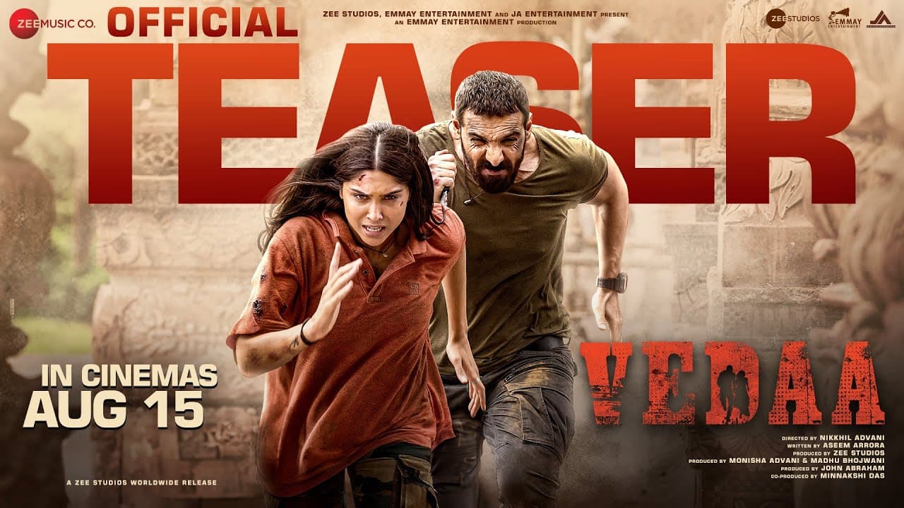 Vedaa - Official Teaser | John Abraham, Sharvari, Abhishek B | Nikkhil Advani | In Cinemas 15th Aug