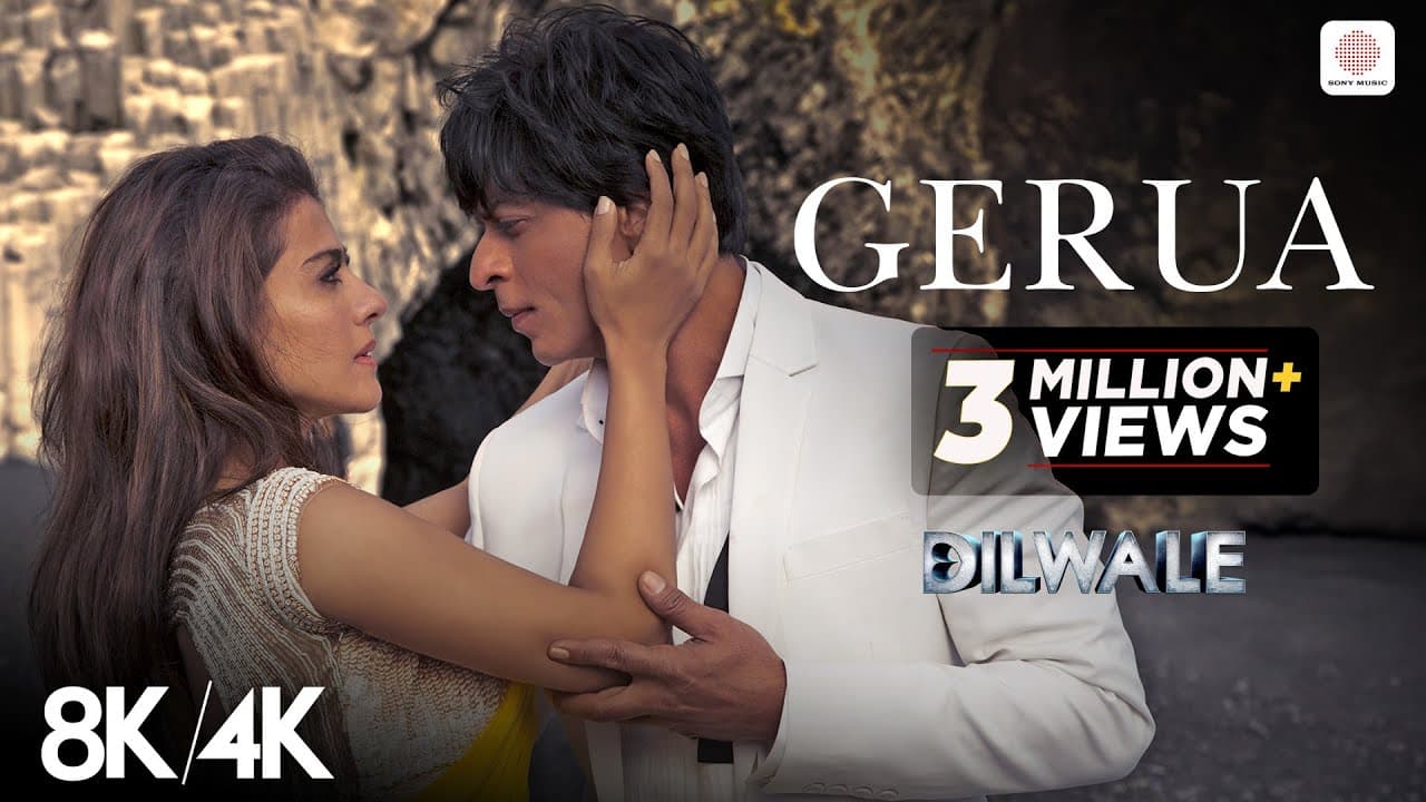 Gerua - 8K/4K Music Video | Shah Rukh Khan | Kajol | Dilwale | Arijit Singh, Antara Mitra | Pritam
