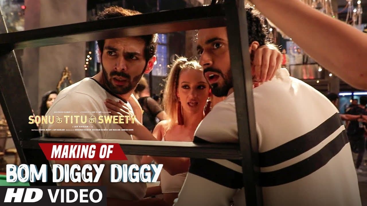 Making of Bom Diggy Diggy Video Song | Sonu Ke Titu Ki Sweety | Kartik Aaryan | Sunny Singh.