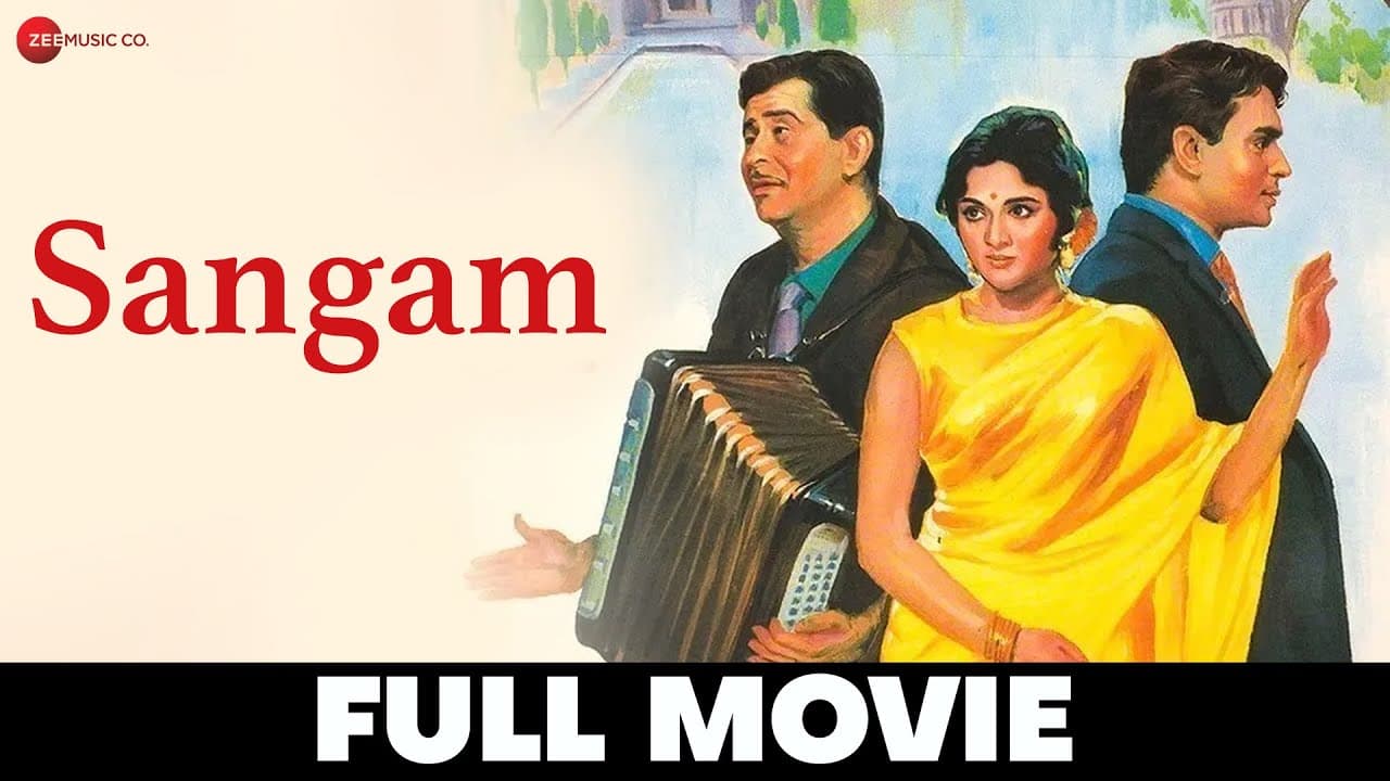 संगम Sangam - Full Movie | Raj Kapoor, Vyjayanthimala & Rajendra Kumar | (1964)