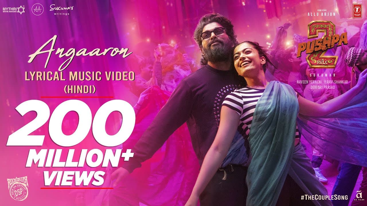 Angaaron (The Couple Song) Lyrical | Pushpa 2 The Rule | Allu Arjun |Rashmika |Sukumar |DSP, Shreya