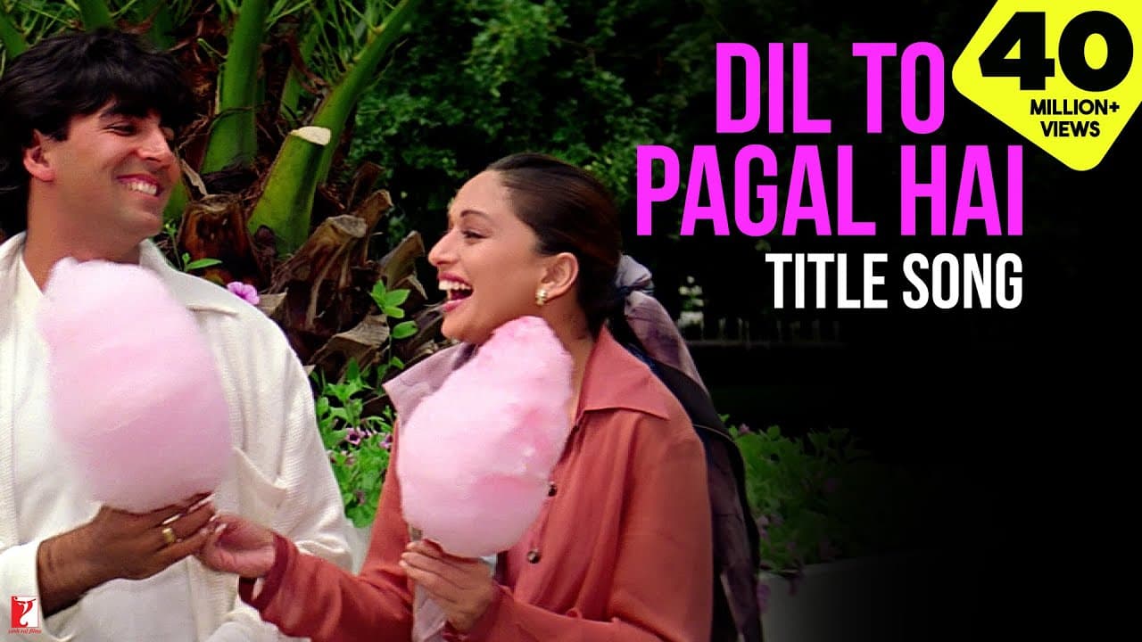 Dil To Pagal Hai Song | Shah Rukh Khan, Madhuri, Karisma, Akshay | Lata Mangeshkar, Udit Narayan