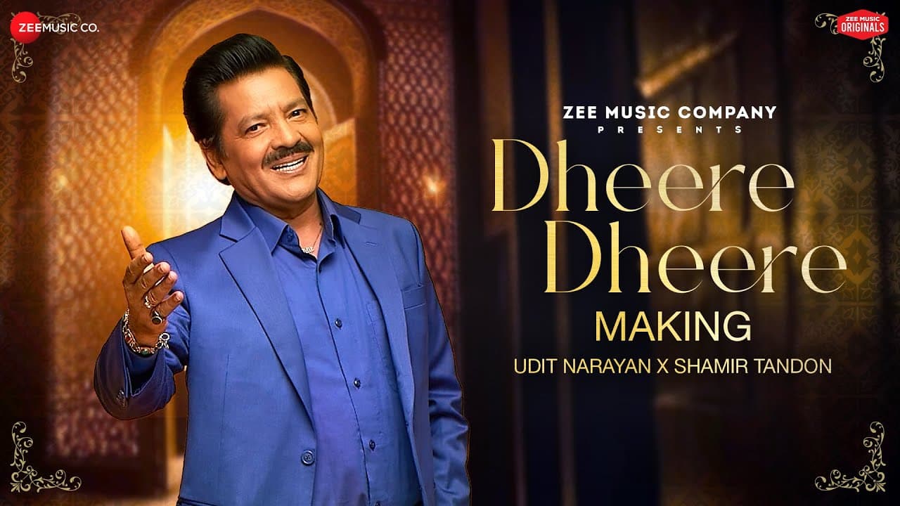 Dheere Dheere - Making | Udit Narayan x Shamir Tandon | Priyanka Bala | Ghazal | Zee Music Originals