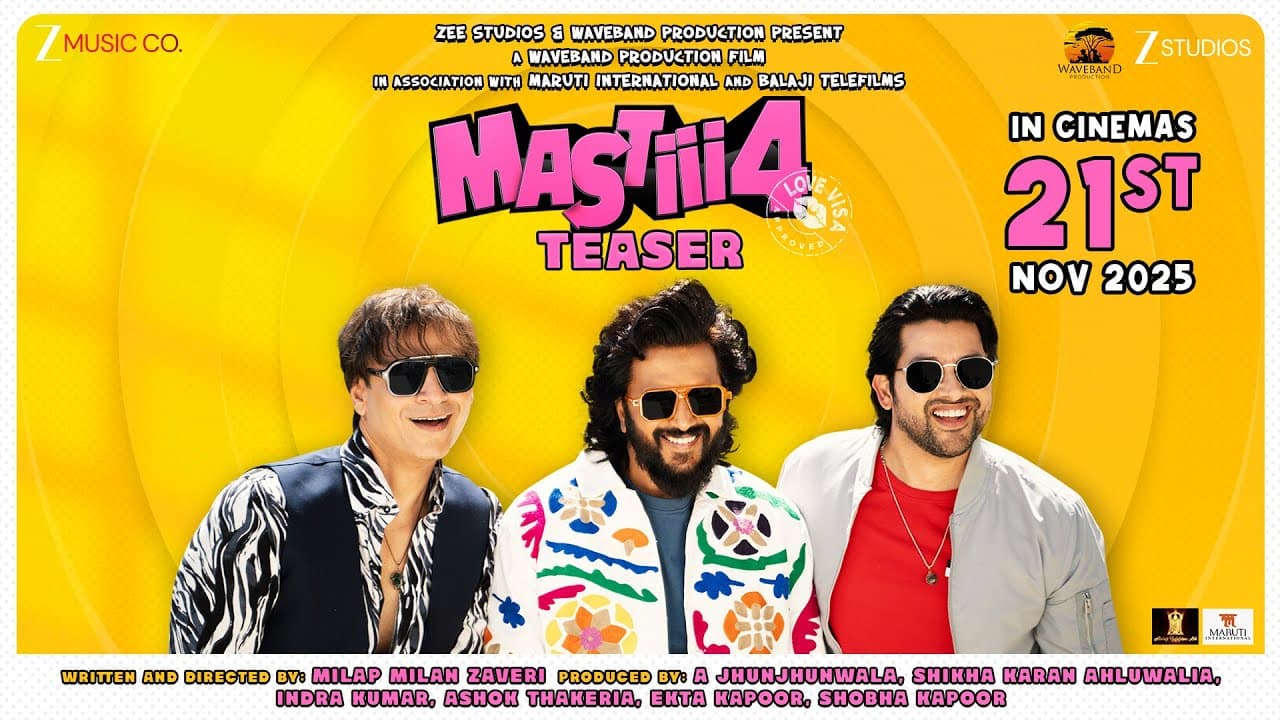 Mastiii 4 - Official Teaser | Riteish Deshmukh | Vivek Oberoi | Aftab Shivdasani | 21st Nov