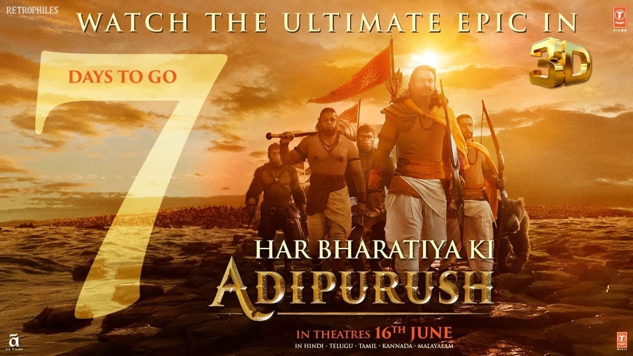 Adipurush | 7 Days To Go | Prabhas | Kriti Sanon | Om Raut | Manoj Muntashir Shukla | Bhushan Kumar